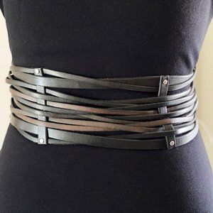 ❣️👗 Weave braid VINCE CAMUTO designer BELT black